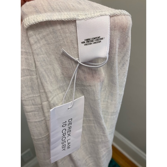 Derek Lam 10 Crosby Drape Front Top Oatmeal - Picture 10 of 12